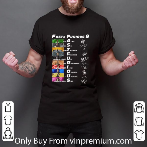 Original Fast And Furious 9 Luda Cris Vin Diesel Signatures shirt