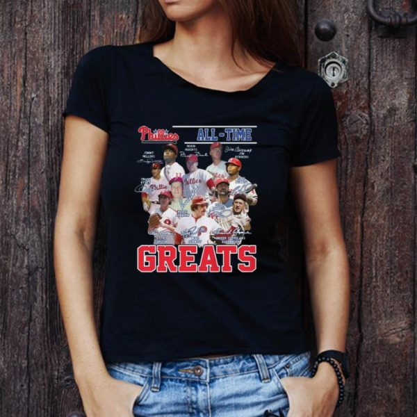 Nice Philadelphia Phillies All-Time Greats Signatures shirt