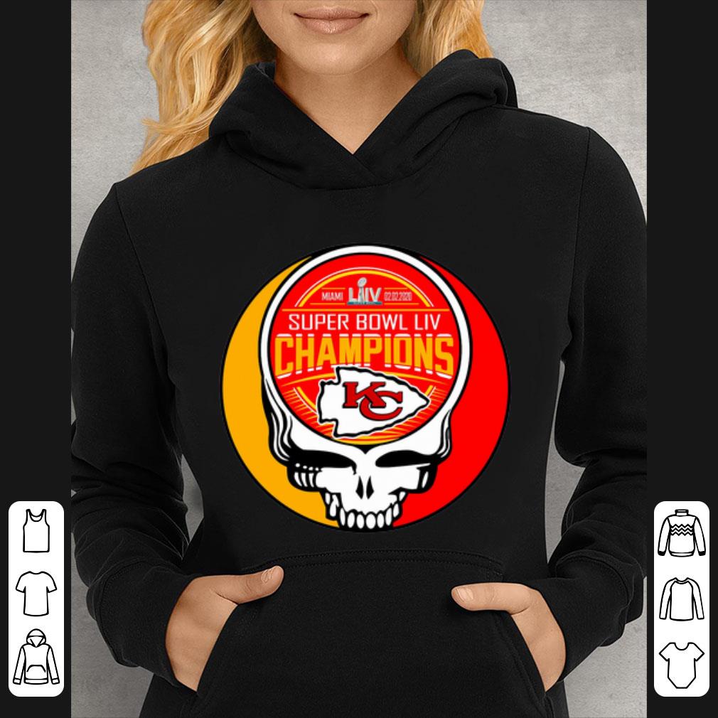 52a6864f premium kansas city chiefs super bowl liv champions skull shirt 4 - Premium Kansas City Chiefs Super Bowl LIV Champions Skull shirt