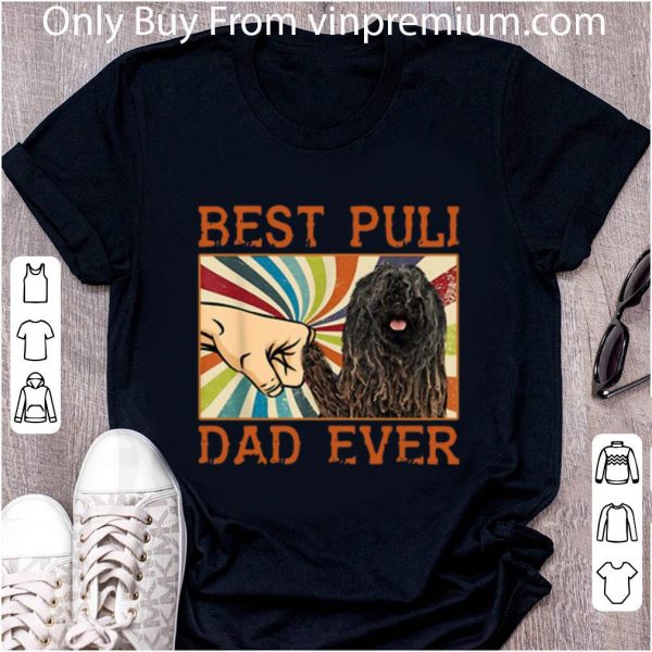 Official Best Puli Dad Ever Retro Vintage shirt