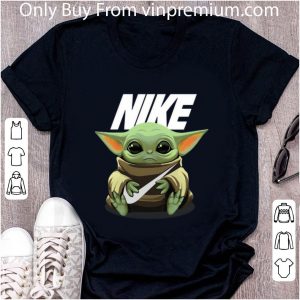 Nice Baby Yoda hug Nike shirt 1