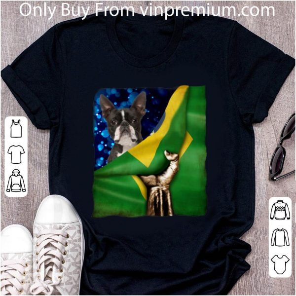 Official Bandeira do Brasil Boston Terrier shirt