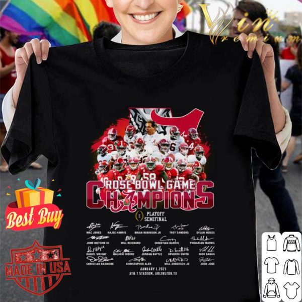 Original  Alabama Crimson Tide football Rose Bowl Game Champions Playoff Semifinal shirt