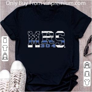 Pretty MRS Thin Blue Line Flag 304 shirt 1