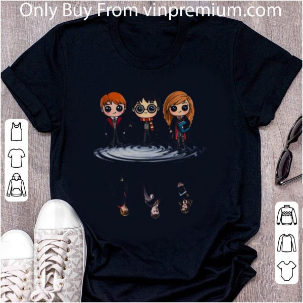 Pretty Harry Potter characters chibi reflection water mirror shirt