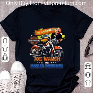 Great An American Legend Joe Walsh and Motor Harley-Davidson Cycles shirt 1