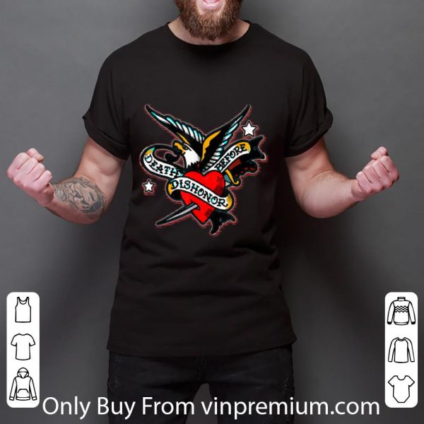 Original Vintage Eagle Tattoo Death Before Dishonor shirt