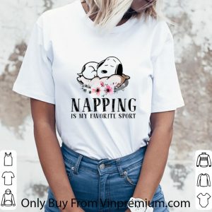 Official Flowers Snoopy napping is my favorite sport shirt 2