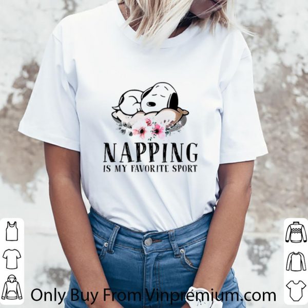 Official Flowers Snoopy napping is my favorite sport shirt
