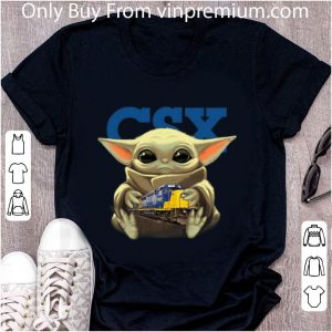Nice Baby Yoda Hug CSX Corporation shirt 1