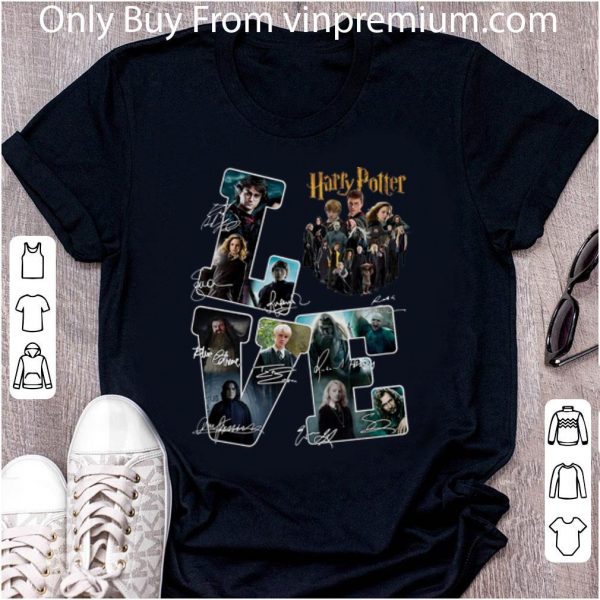 Top LOVE Harry Potter Character Signatures shirt