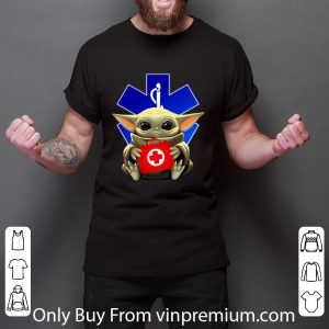 Nice Baby Yoda hug Paramedic EMT Star Wars Mandalorian shirt 2