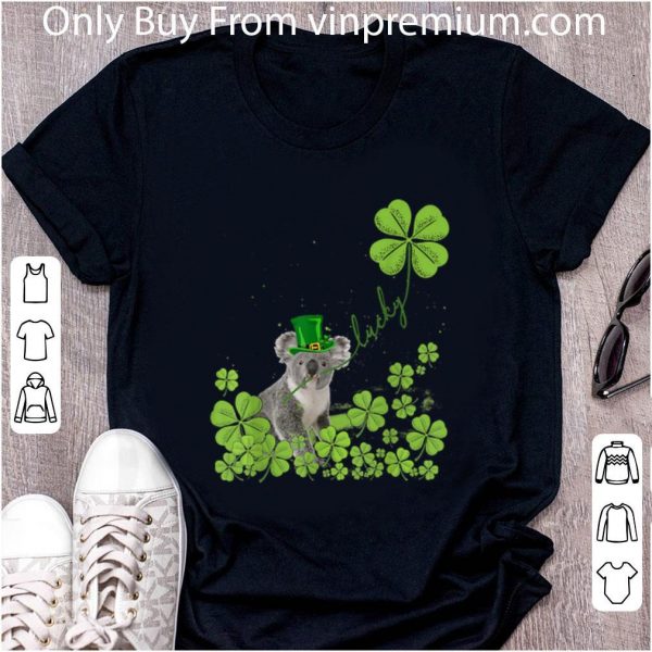 Premium Koala lucky St. Patrick's day Australian bushfires shirt