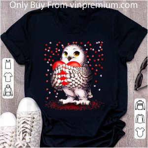 Nice Owl Holds Heart Owl Lovers shirt 1