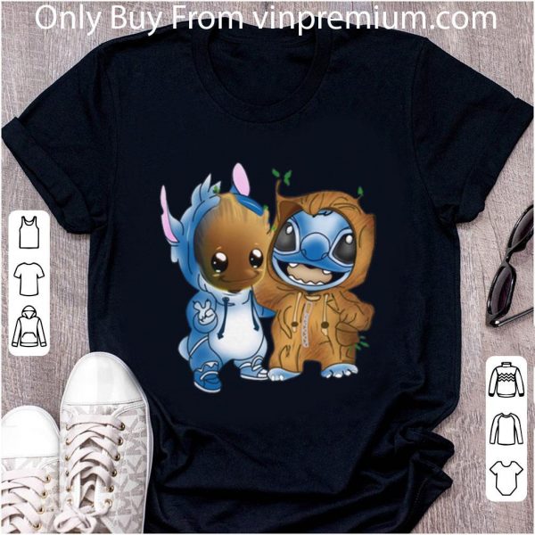Hot Baby Groot And Stitch shirt