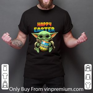 Nice Baby Yoda Hug Paschal Egg Happy Easter shirt 2