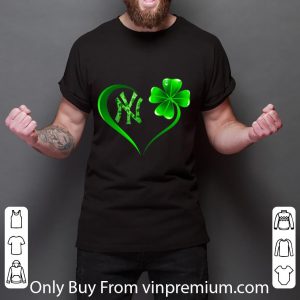 Pretty Heart Shamrock New York Yankees St. Patrick's Day shirt 2