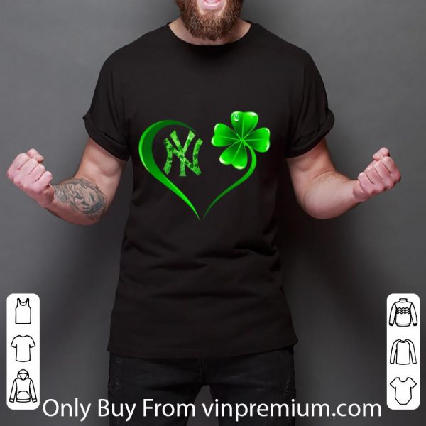 Pretty Heart Shamrock New York Yankees St. Patrick's Day shirt