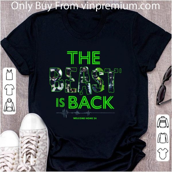 Hot Marshawn Lynch The Beast is back welcome home 24 Seahawks shirt