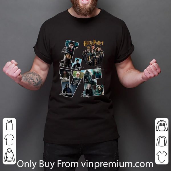 Top LOVE Harry Potter Character Signatures shirt