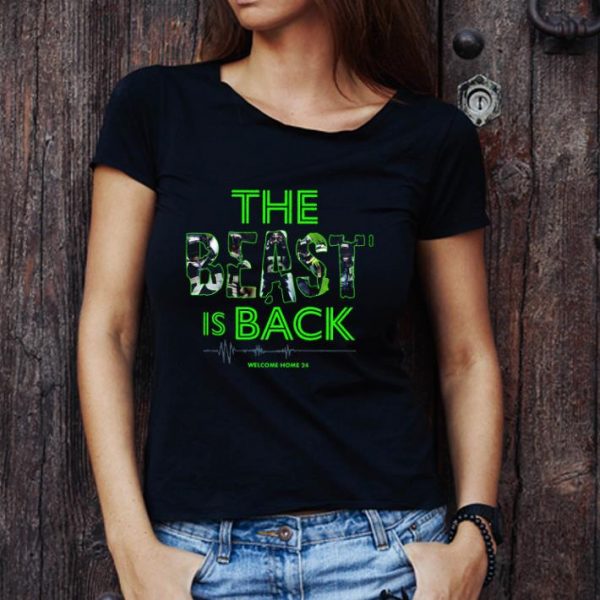 Hot Marshawn Lynch The Beast is back welcome home 24 Seahawks shirt