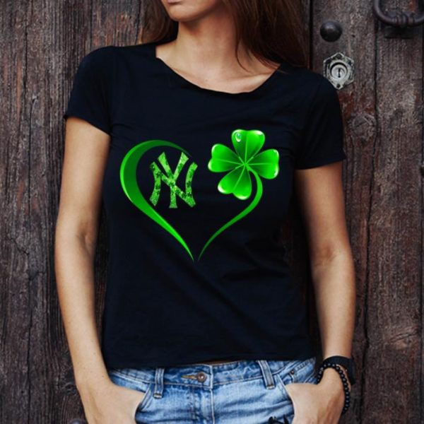 Pretty Heart Shamrock New York Yankees St. Patrick's Day shirt
