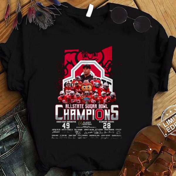 Awesome Ohio State Buckeyes 49-28 Clemson Tigers Allstate Sugar Bowl Champions shirt