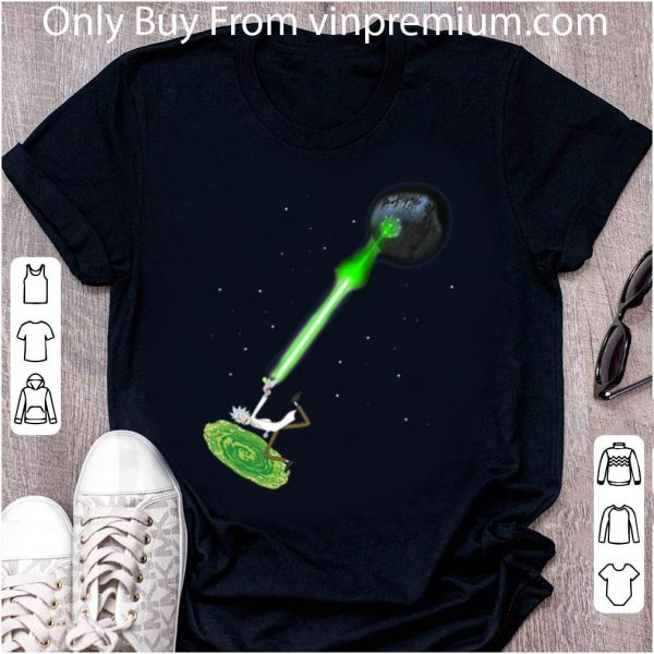 Nice Star Wars Rick Sanchez Kamehameha Death Star shirt