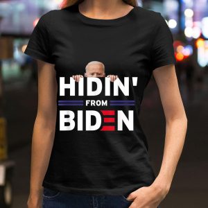 Awesome Hidin' From Biden Anti Joe Biden 2020 Political shirt