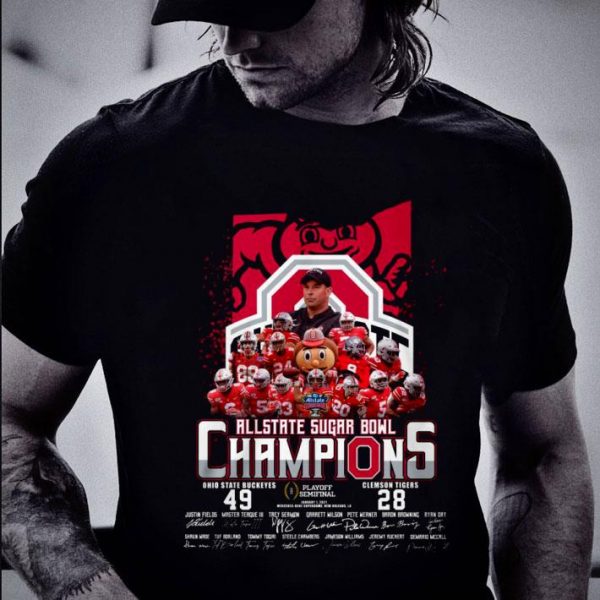 Awesome Ohio State Buckeyes 49-28 Clemson Tigers Allstate Sugar Bowl Champions shirt