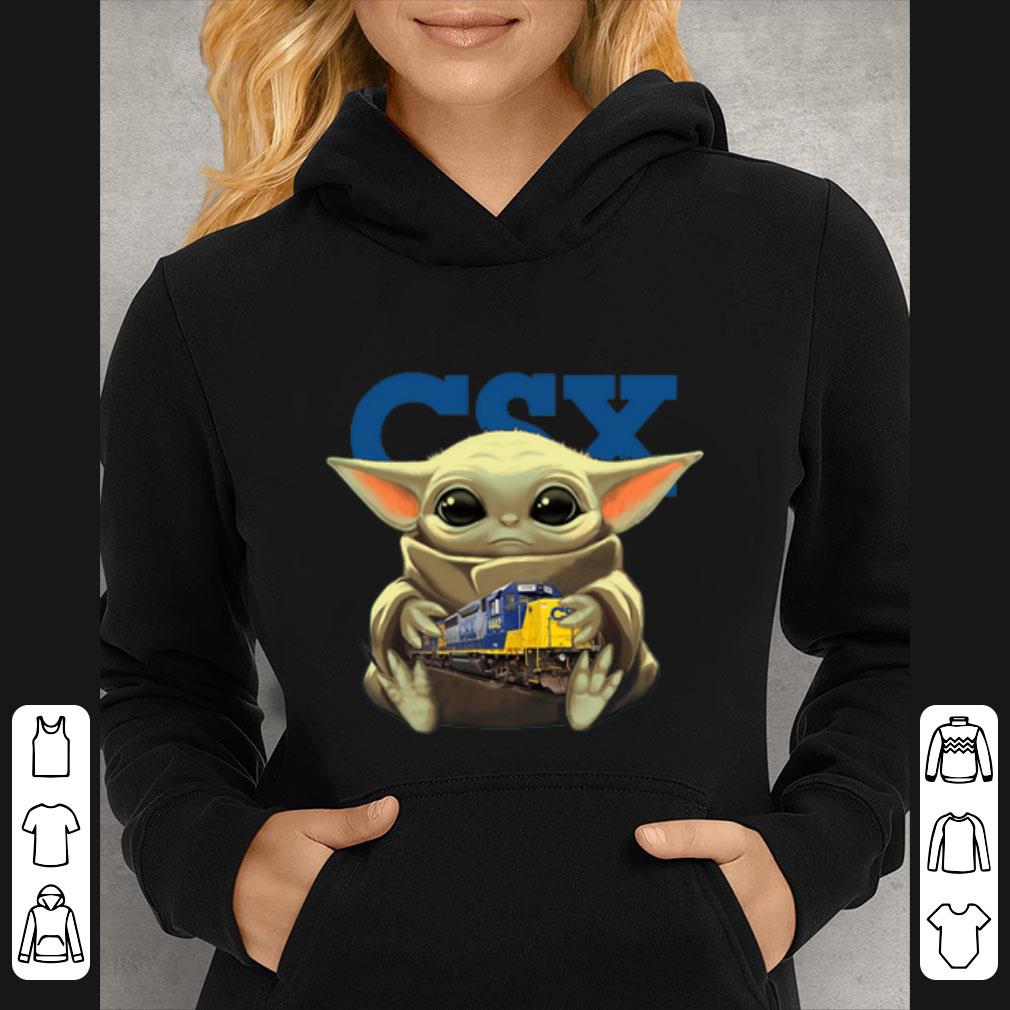 abf031e3 nice baby yoda hug csx corporation shirt 4 - Nice Baby Yoda Hug CSX Corporation shirt