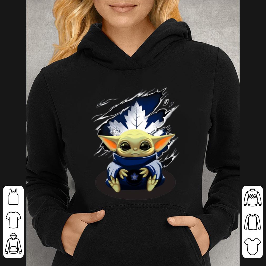 ad57e0cc great star wars baby yoda blood inside toronto maple leafs shirt 4 - Great Star Wars Baby Yoda Blood Inside Toronto Maple Leafs shirt