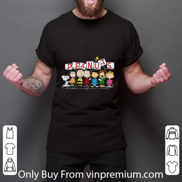 Nice Peanuts Snoopy Marcie Charlie Brown Linus Lucy Peppermint Patty Sally shirt