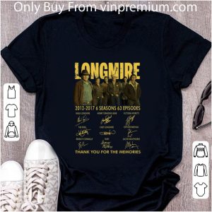 Hot Longmire 2012 2017 Thank You For The Memories Signatures shirt 1