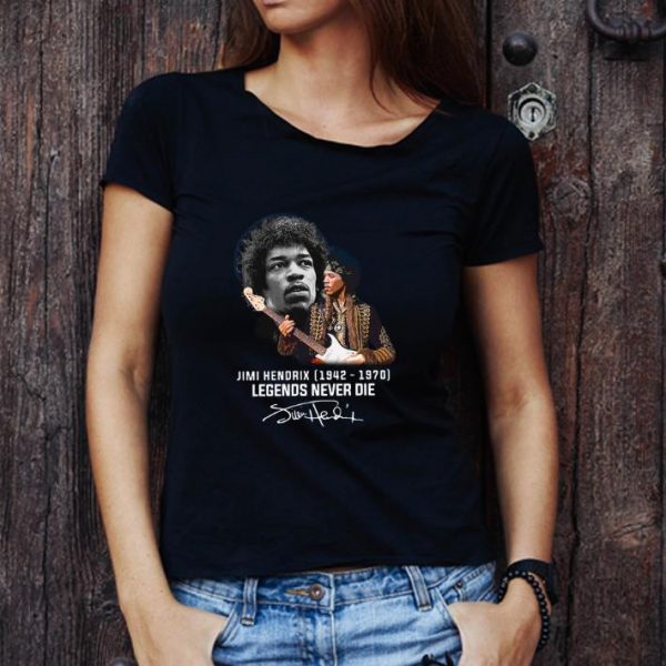 Premium Jimi Hendrix 1942 1970 Legends Never Die Signature shirt