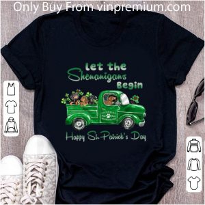 Awesome Dachshund Let The Shenanigans Begin Happy St.patrick’s Day shirt 1