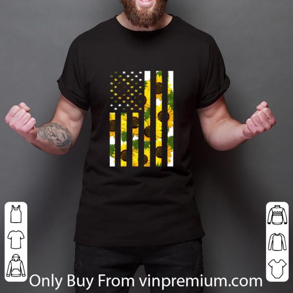 Original Sunflower American Flag shirt