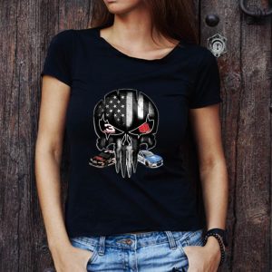 Great Austin Dillon and Alex Bowman signature Punisher American flag shirt