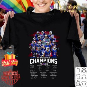 Premium AFC East Division Champions 2020 Buffalo Bills Signatures shirt