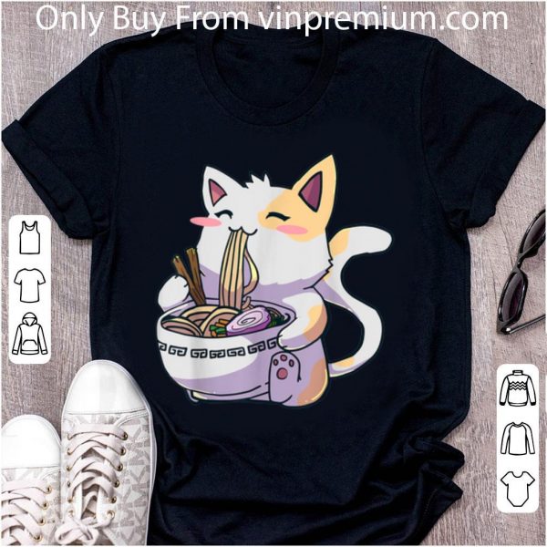Official Ramen Cat Kawaii Anime Japanese Cat Lovers shirt
