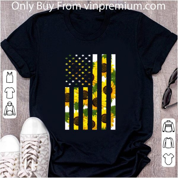 Original Sunflower American Flag shirt