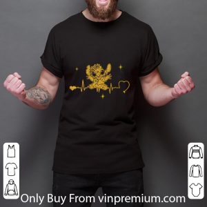 Awesome Stitch Heartbeat Gold Diamond shirt 2