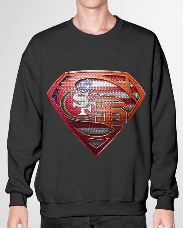 Awesome Logo Superman San Francisco 49ers San Francisco Giants shirt