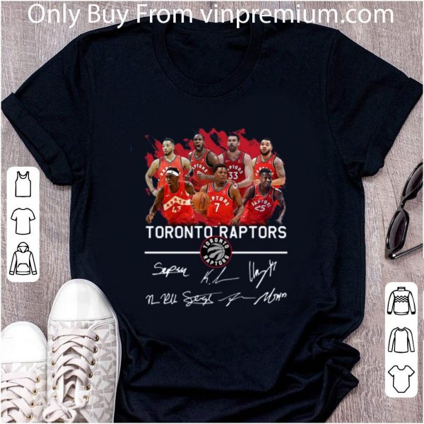 Nice Toronto Raptors Players Signatures shirt