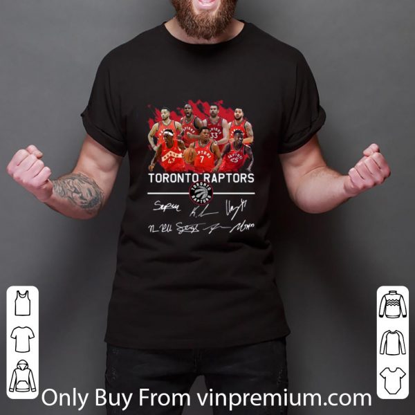 Nice Toronto Raptors Players Signatures shirt