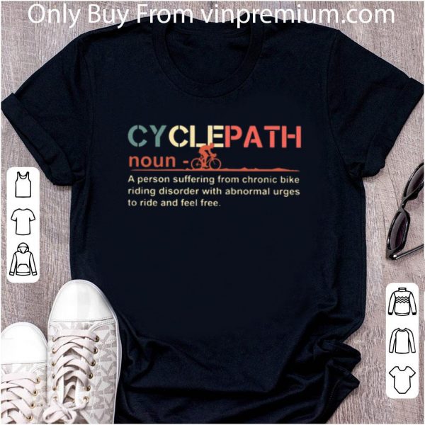 Awesome Cyclepath Mountain Biking Definition Vintage shirt