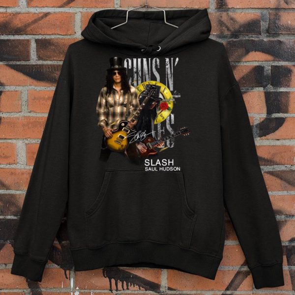 Official Logo Guns N' Roses Slash Saul Hudson Signature shirt