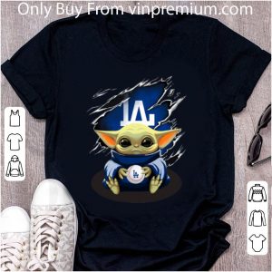 Official Star Wars Baby Yoda Blood Inside Los Angeles Dodgers shirt 1