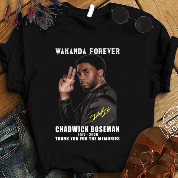 Premium Wakanda Forever RIP Chadwick Boseman 1977-2020 Signature shirt