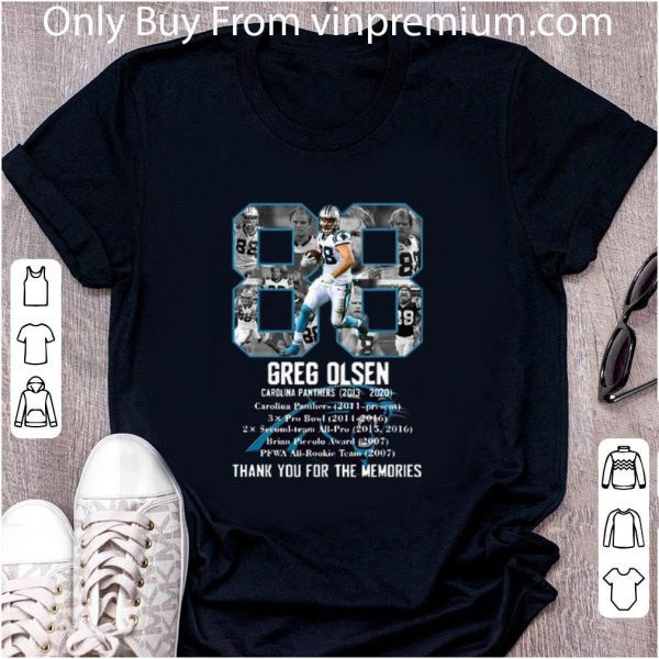 Awesome Thank You For The Memories 88 Greg Olsen shirt